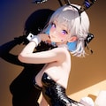 (1036)銀髪ちゃんバニーガール 4枚目