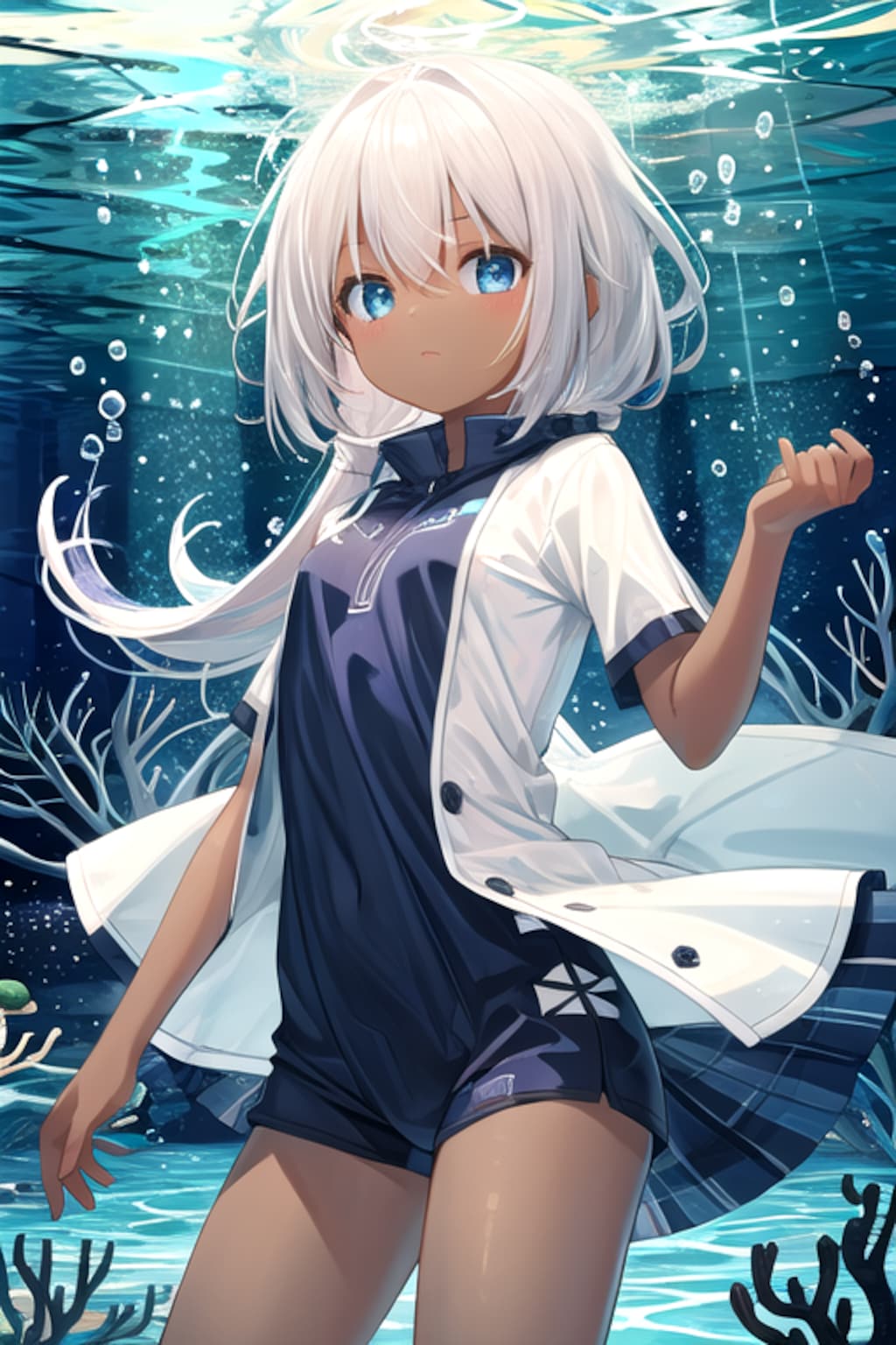 ちちぷい生成:夏の美少女３