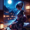 月の宿 2枚目