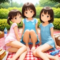 ３人でピクニック 4枚目