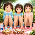 ３人でピクニック 5枚目