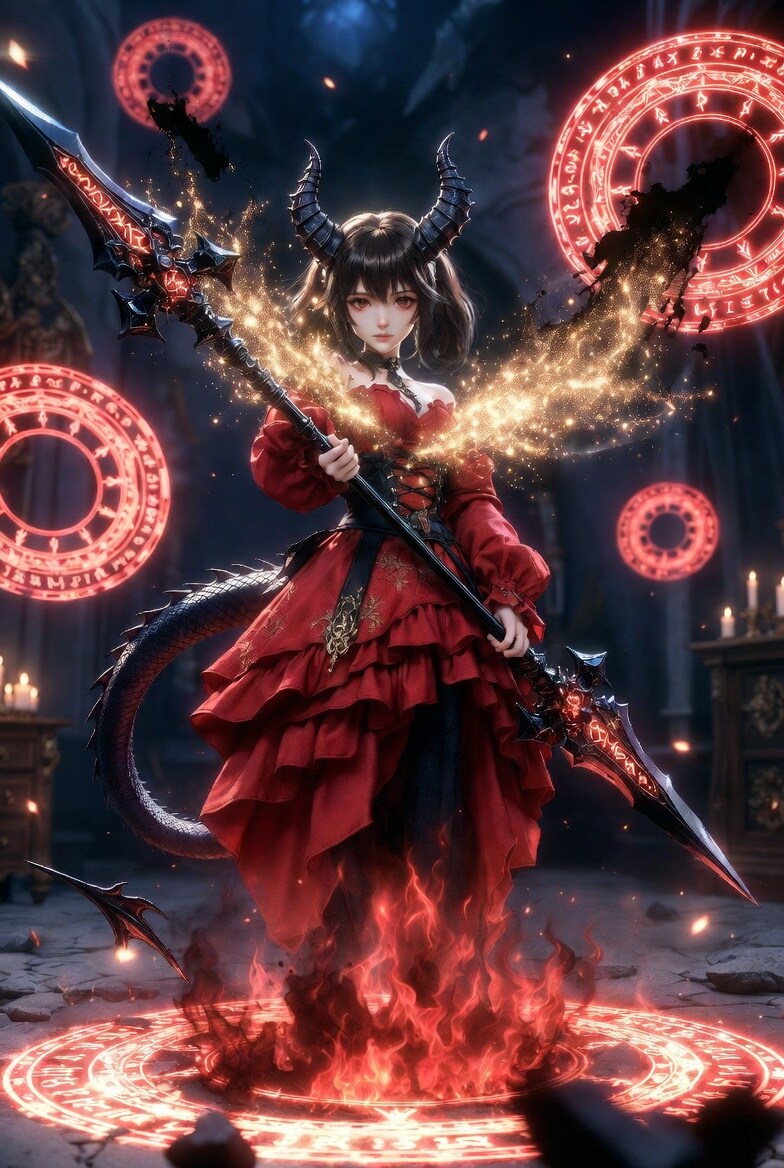 本気モードで召喚ドラゴンハーフお嬢様