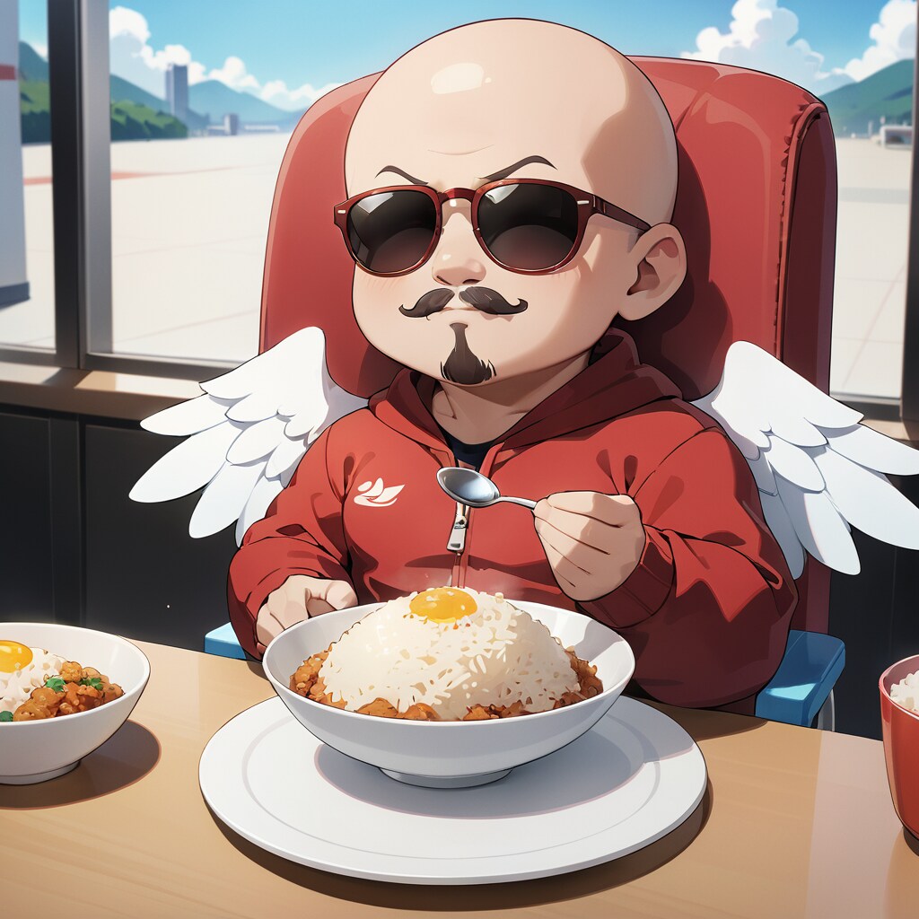 EMERALDのチャーハンを食べる小さいおっさん