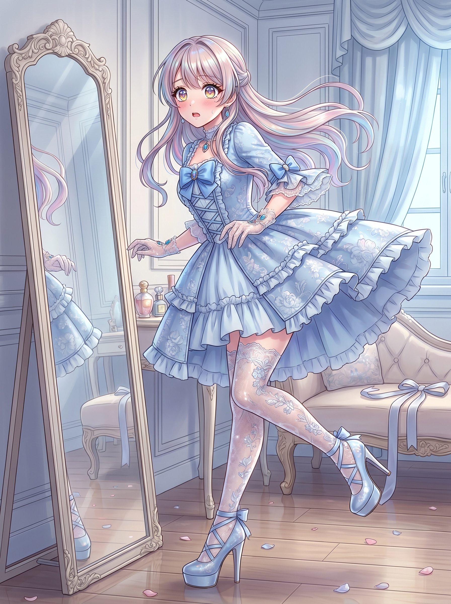 蒼珠鏡裡の典衣 | の人気AIイラスト・グラビア