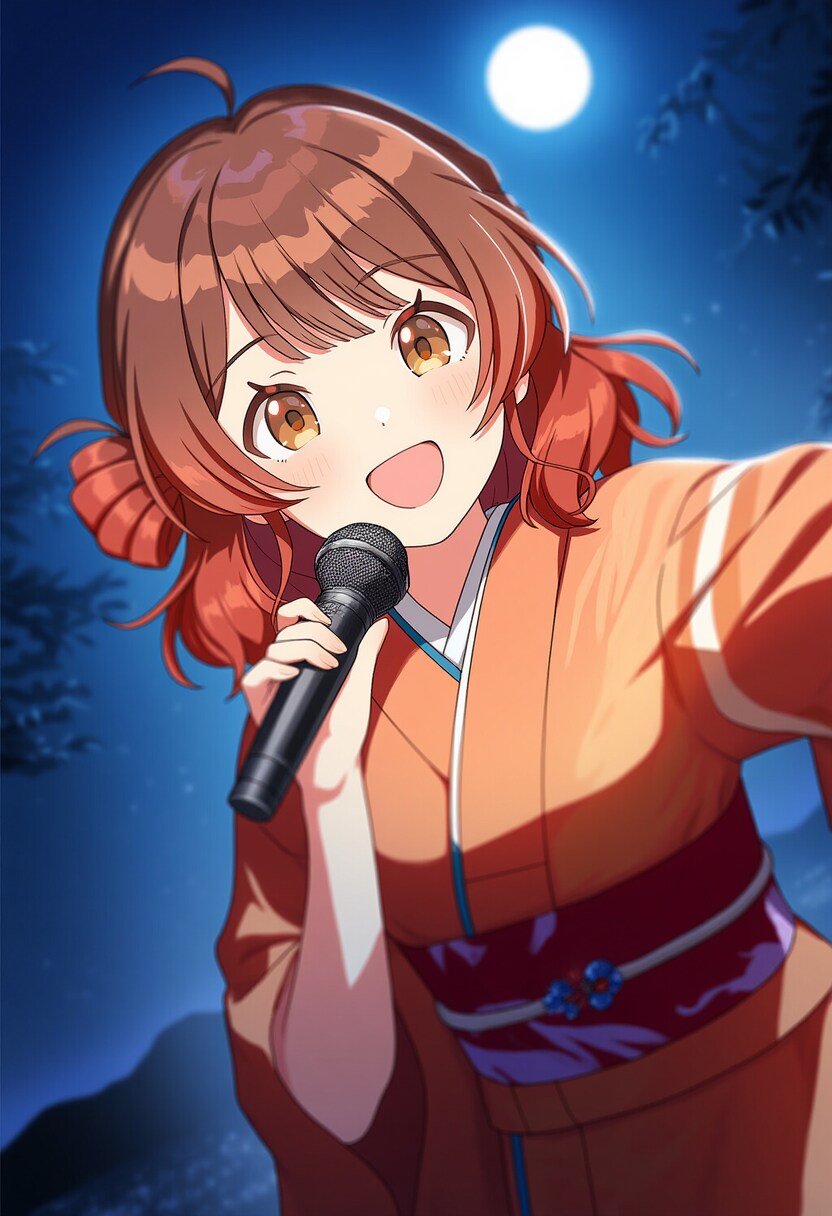 花海佑芽ちゃんとお月様