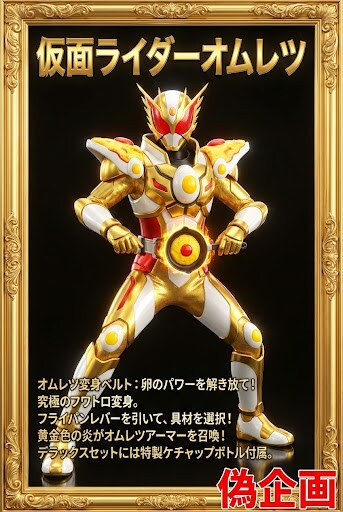 仮面ライダーオムレツ・オムライス