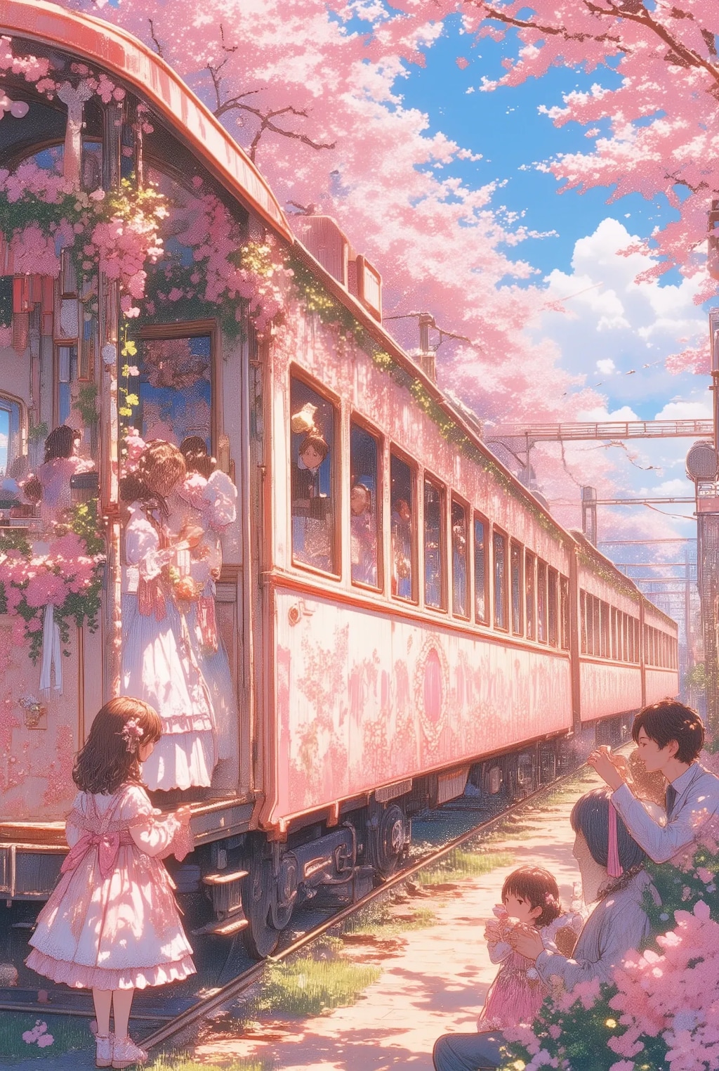 フリフリ花電車