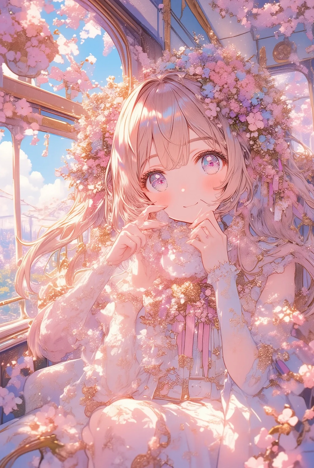 フリフリ花電車