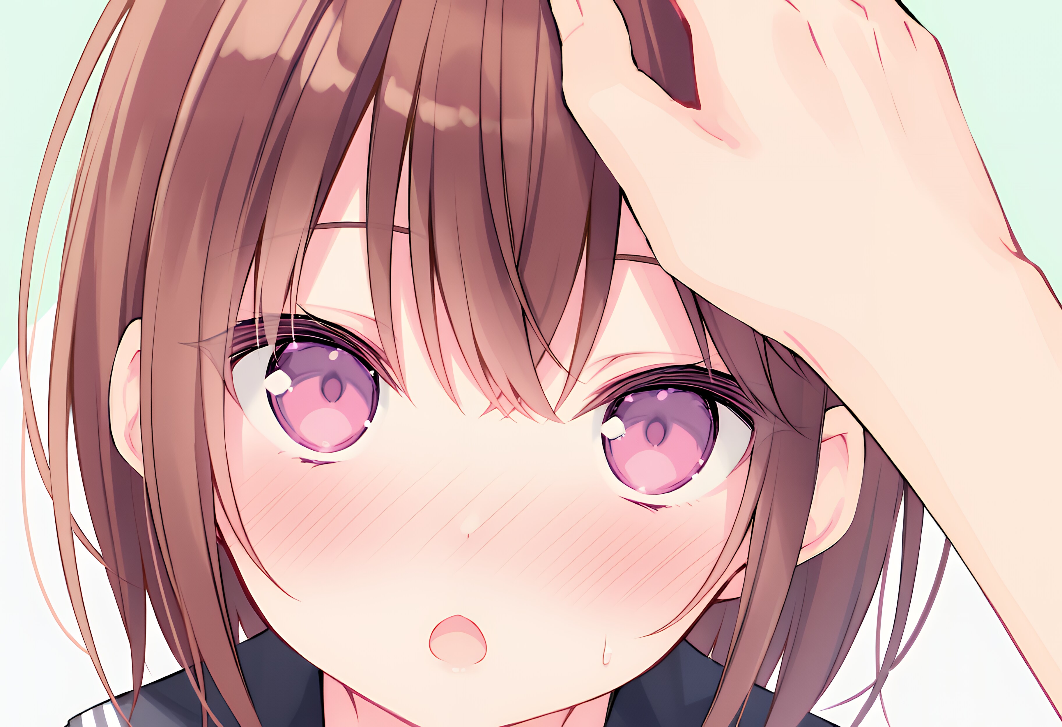 なでる