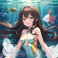 可愛いなごみ人魚🧜🏻‍♀️🪸🫧💕 2枚目