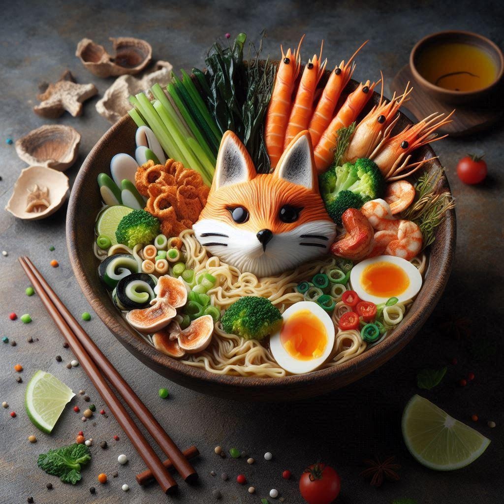 きつねseafood noodle