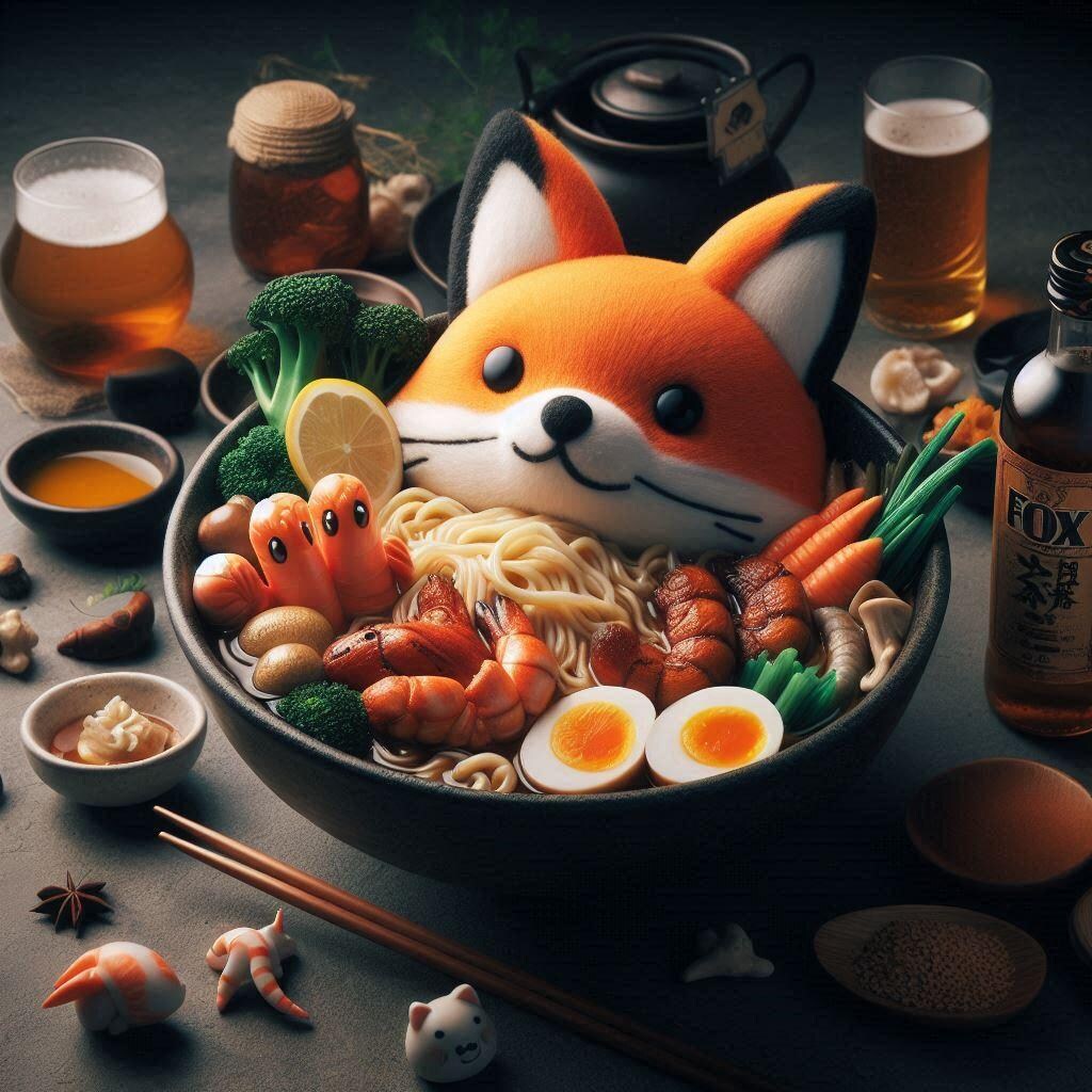 きつねseafood noodle