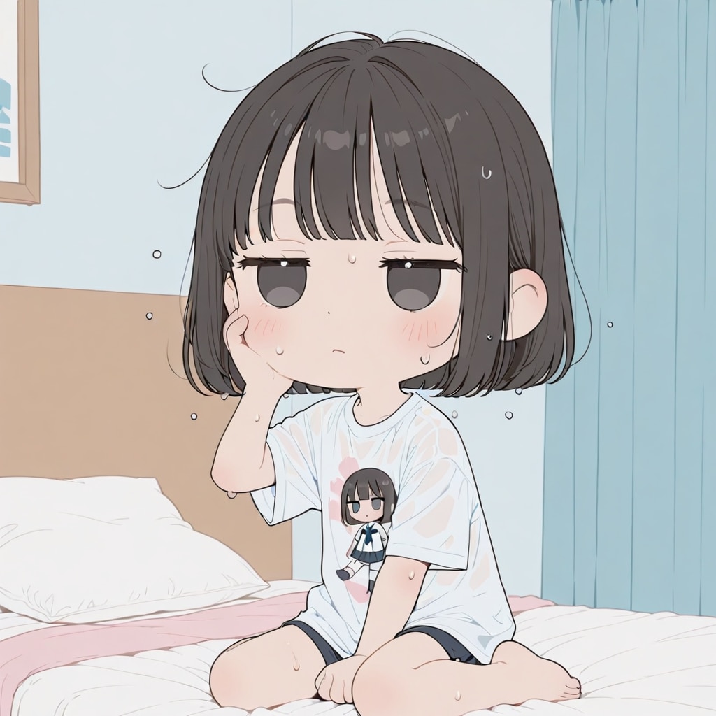ジト目ガール