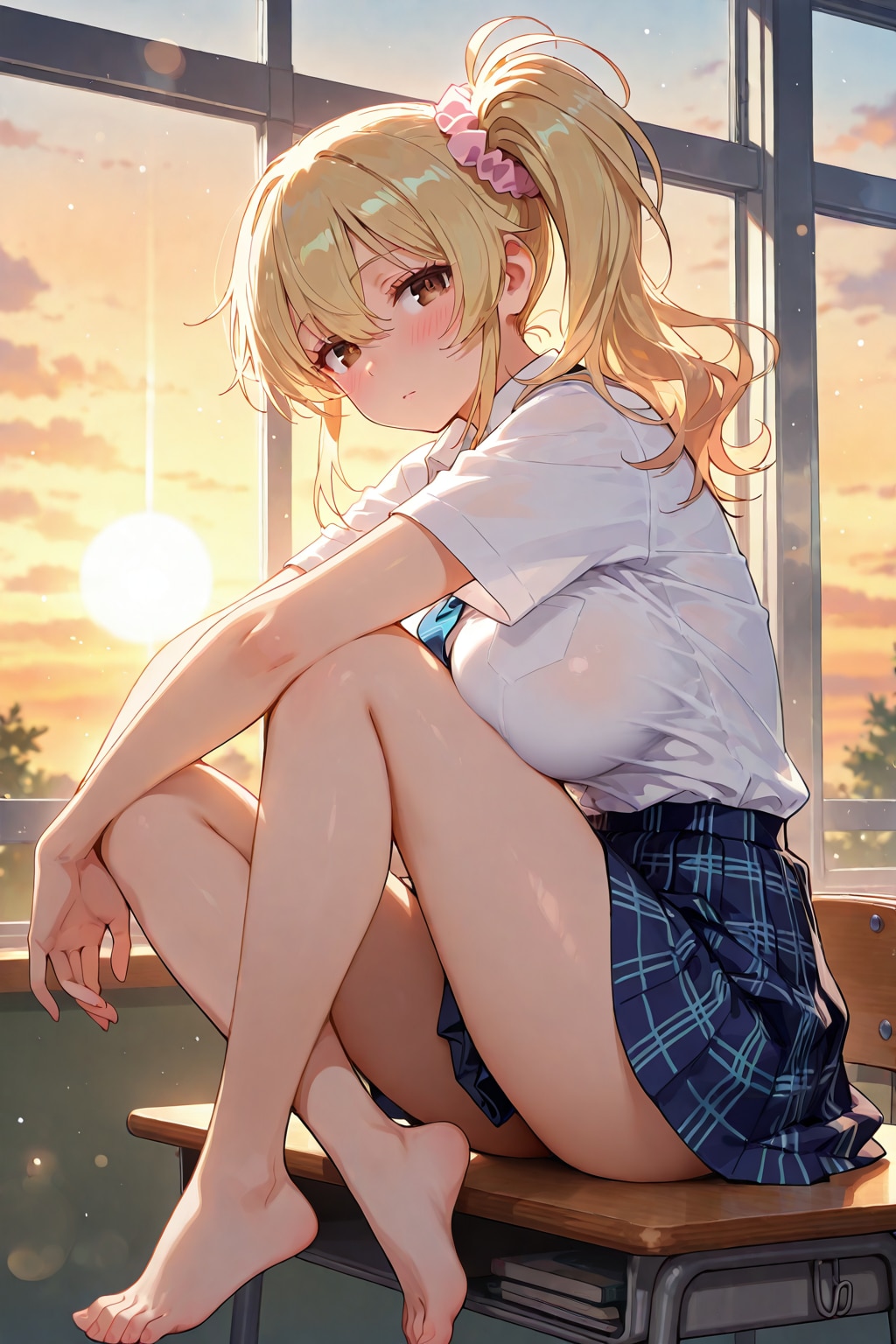 ミラさんへ😁お祝いの脚😆ＪＫの脚ていいよね😍