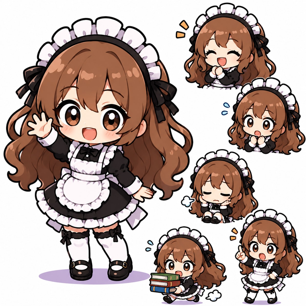 脳内メイド新モデル① | の人気AIイラスト・グラビア