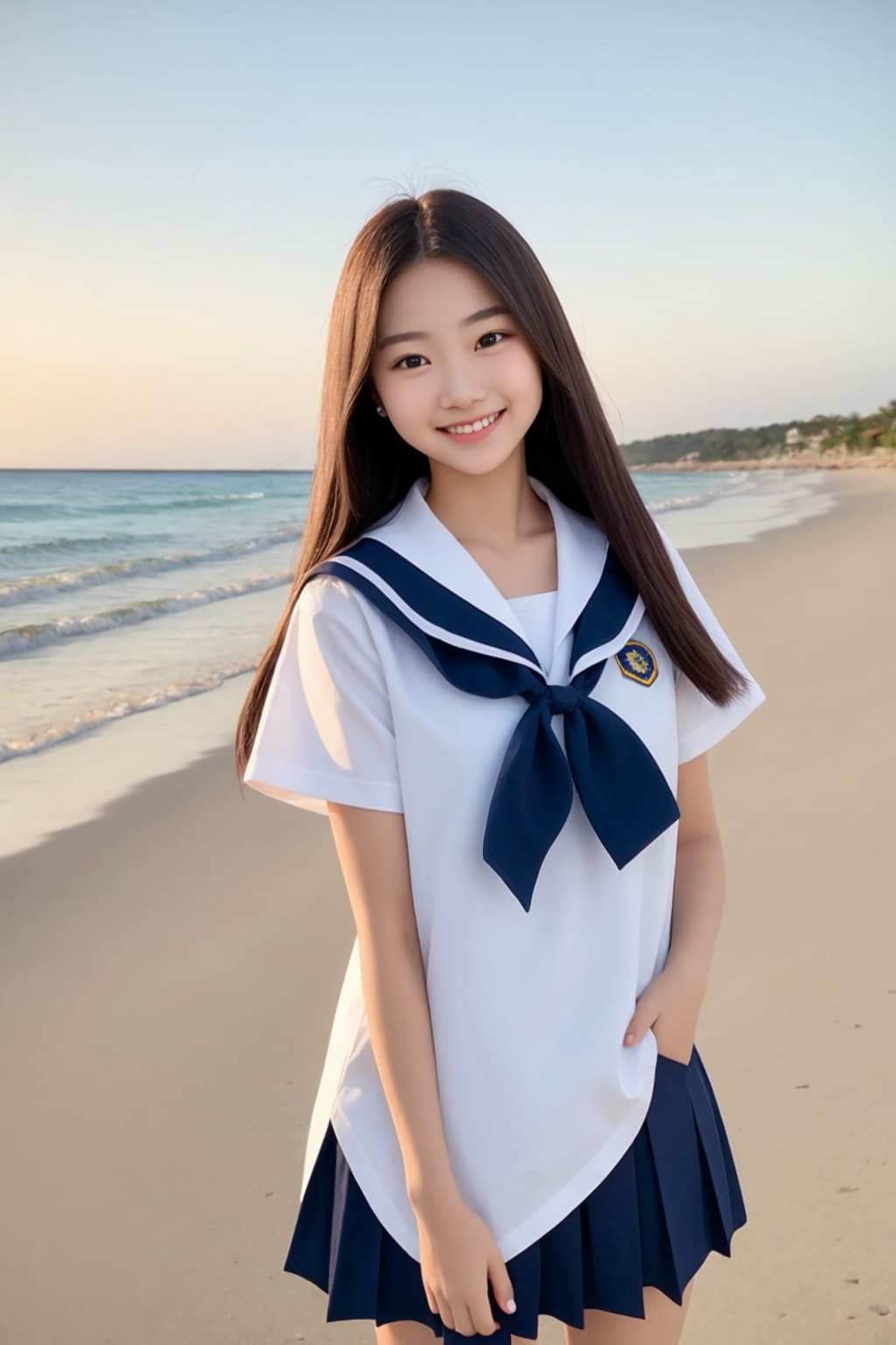 海辺の君１６３ | の人気AIイラスト・グラビア