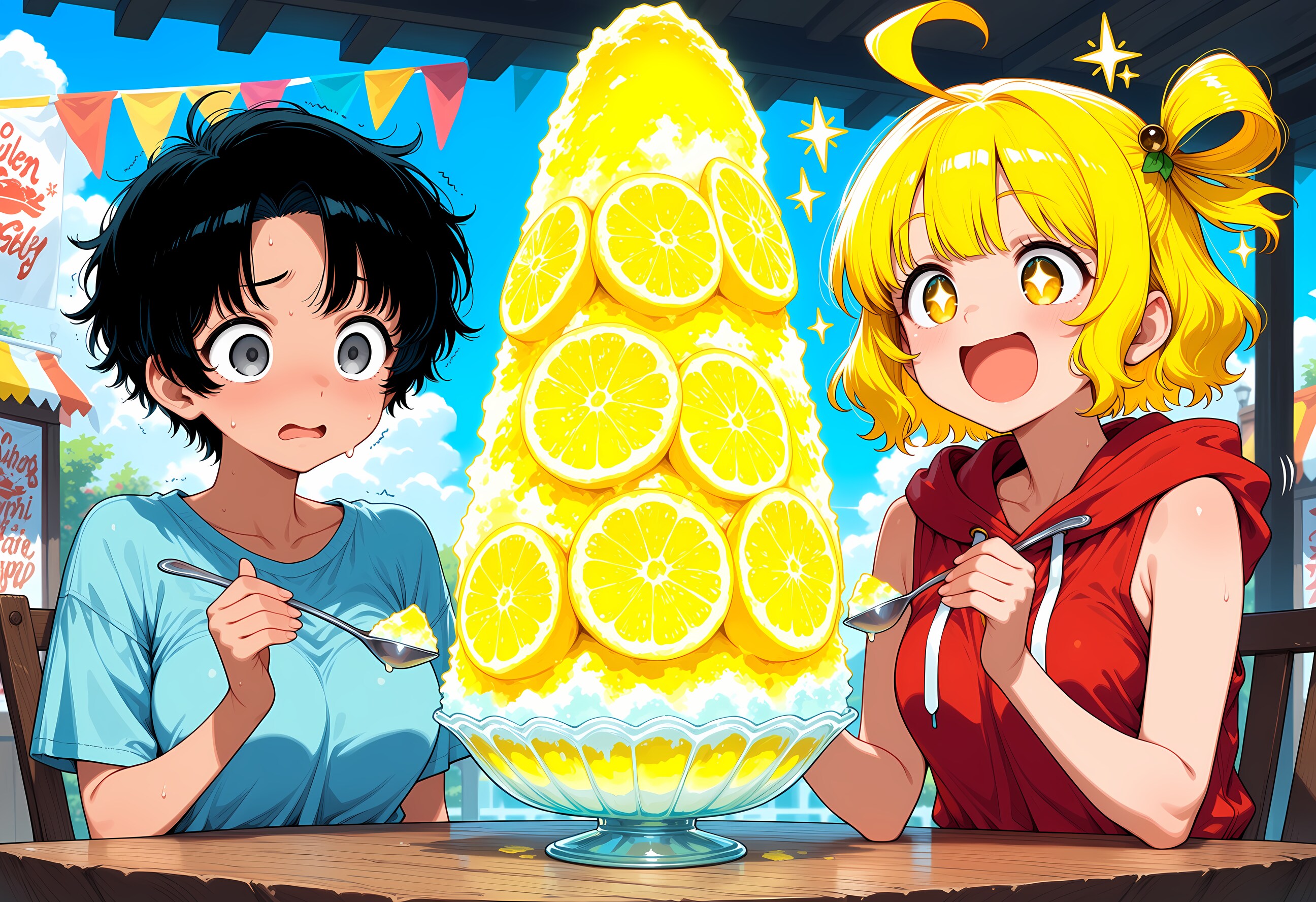 一緒に食べよう！ | の人気AIイラスト・グラビア