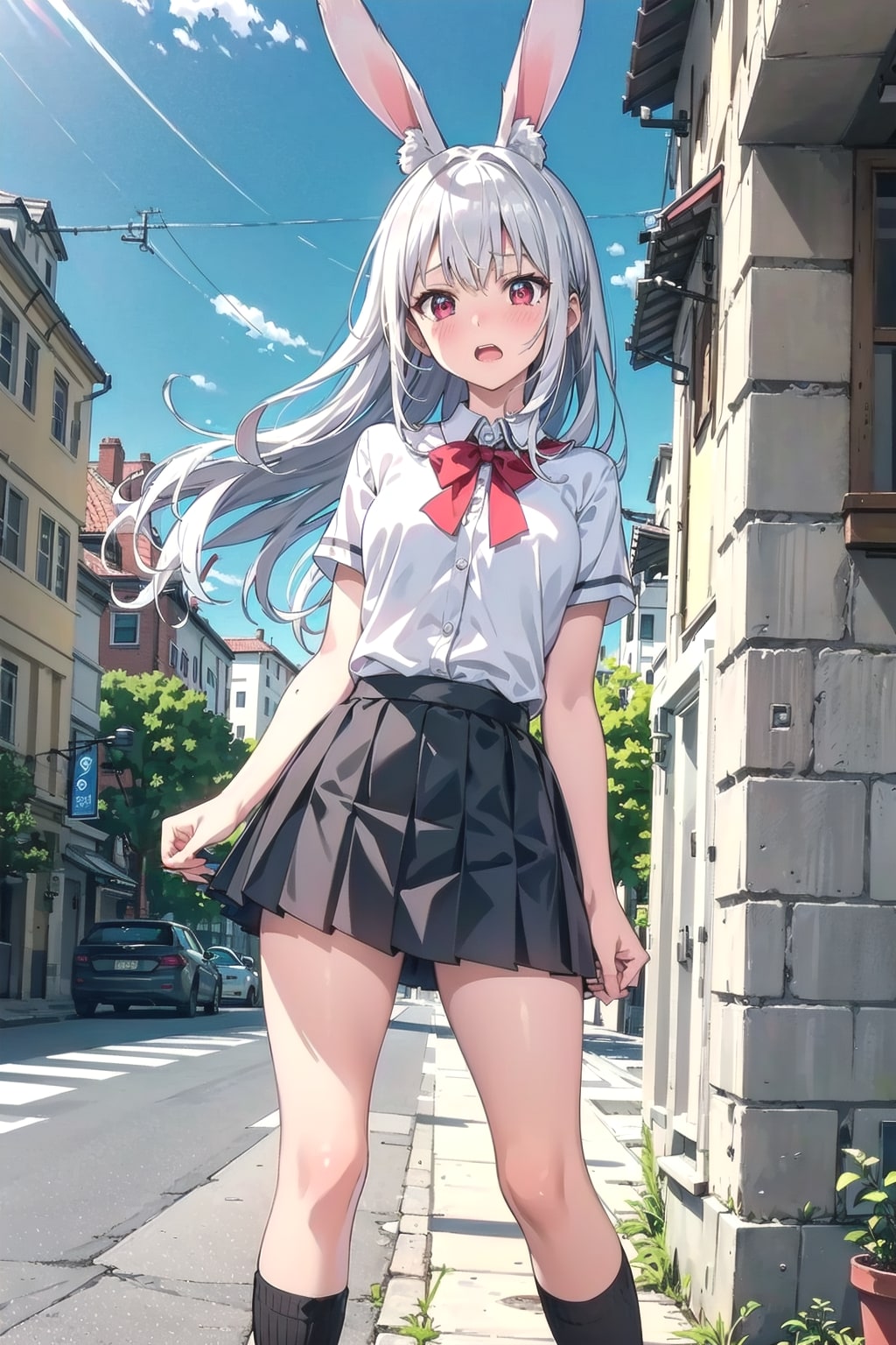 忘れてたのです💦⋯みみは女子高生だったのです🐰💦