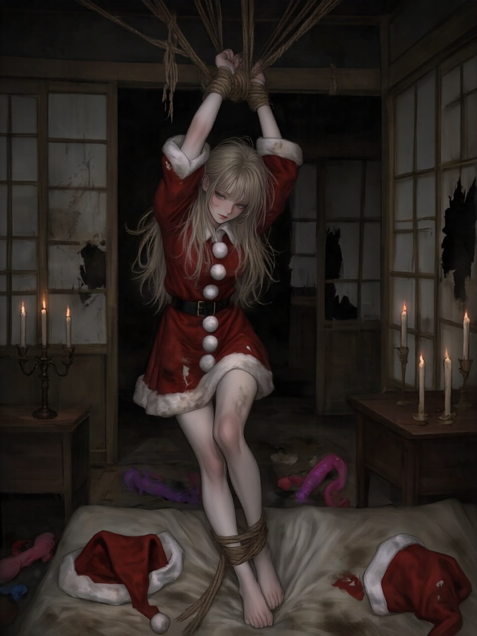 拉致されサンタ | の人気AIイラスト・グラビア