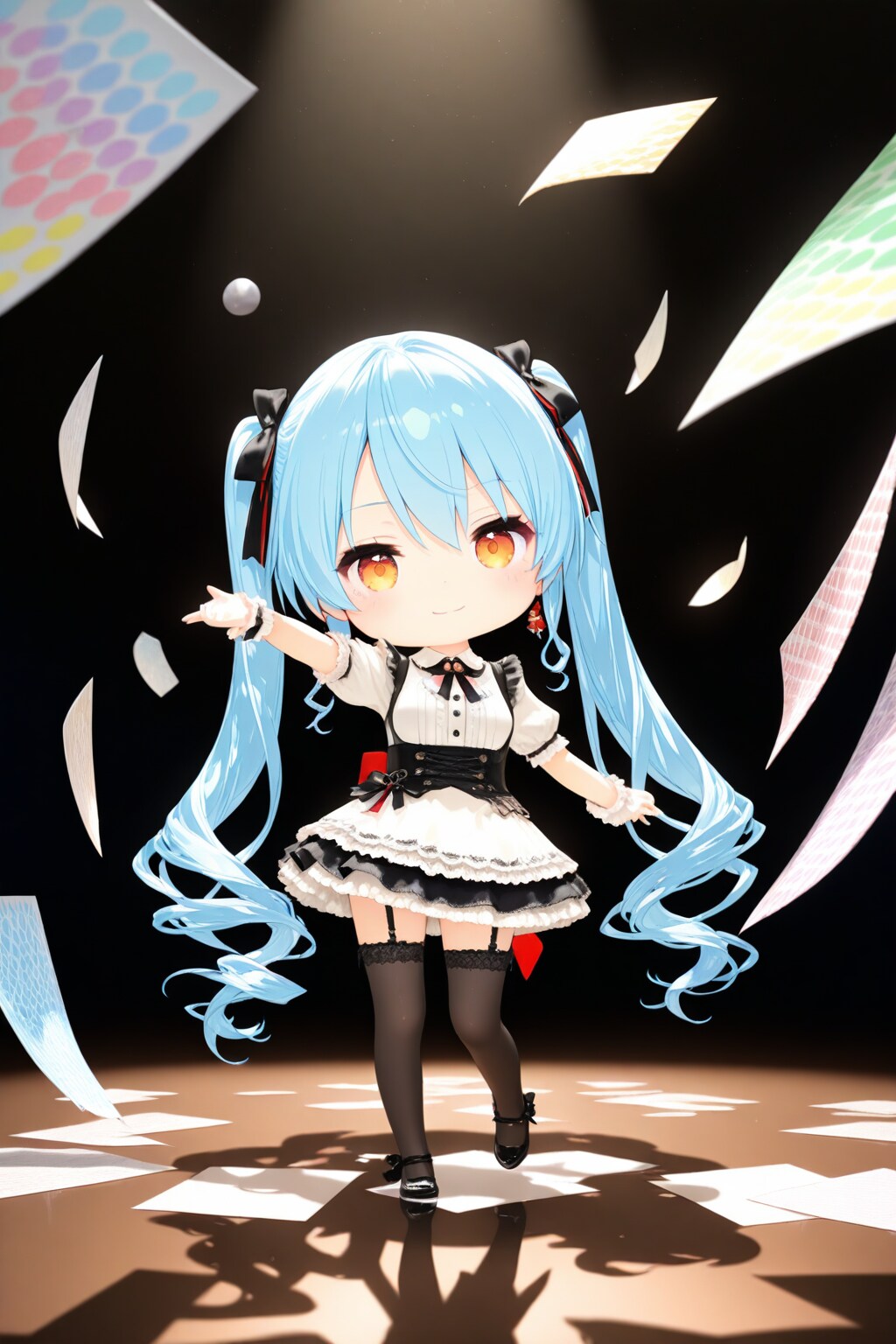 紙の上で踊る人々 | の人気AIイラスト・グラビア