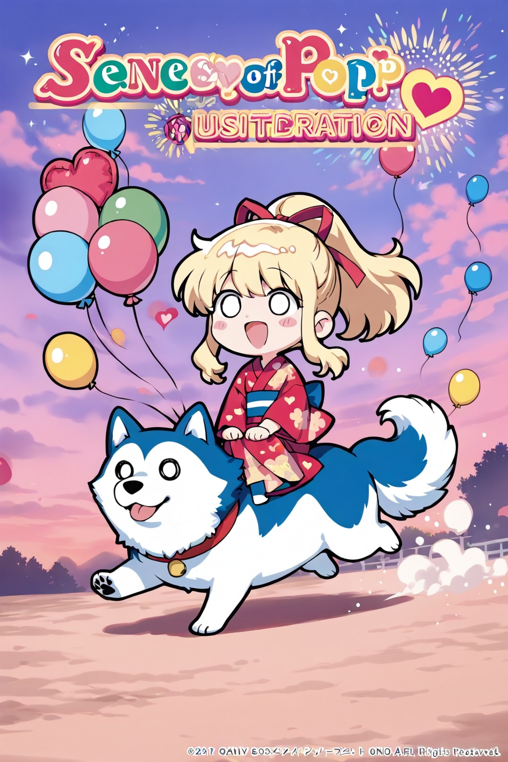 犬と金髪ちゃん