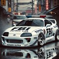 80スープラFBIパトロールカーのドリ車 4枚目