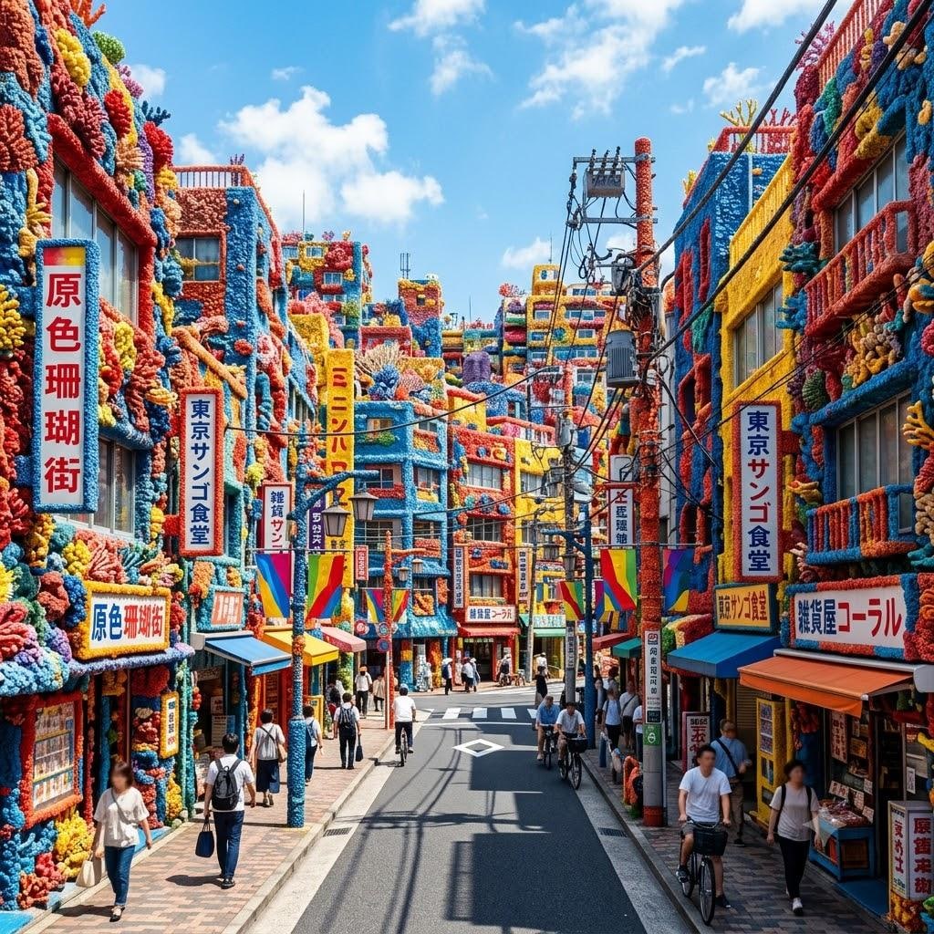 珊瑚礁の町