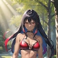 褐色ビキニアーマー美女 9枚目