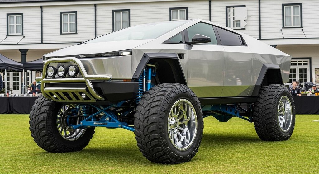 テスラサイバートラック　リフトアップ