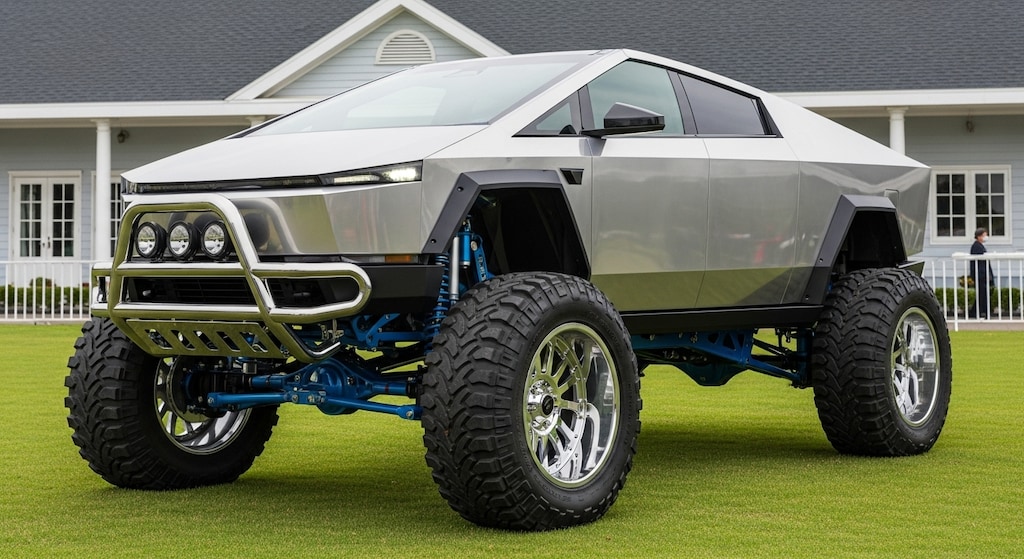 テスラサイバートラック　リフトアップ