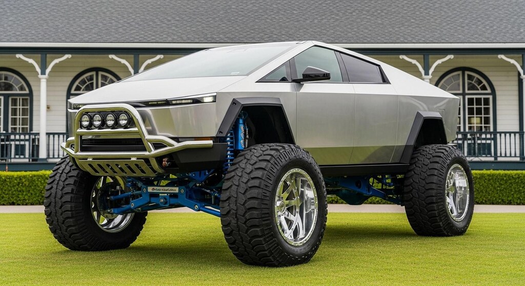 テスラサイバートラック　リフトアップ