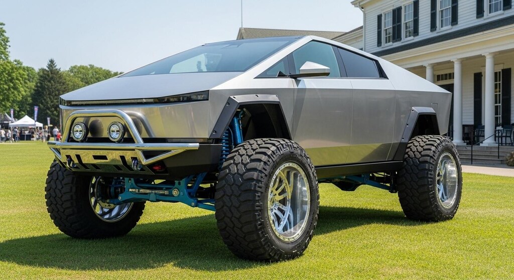 テスラサイバートラック　リフトアップ