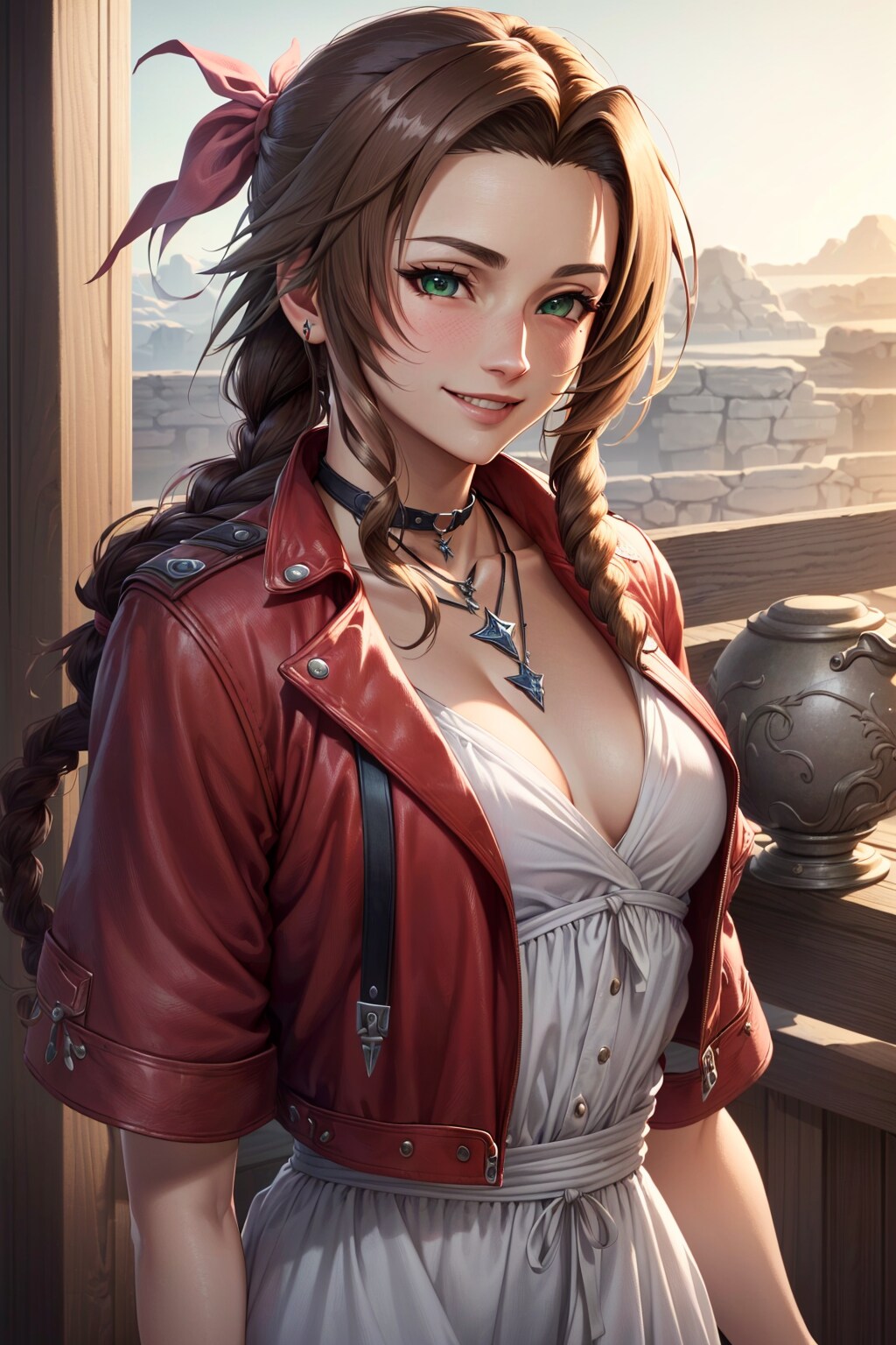 Aerith - A beautiful day in our hometown.