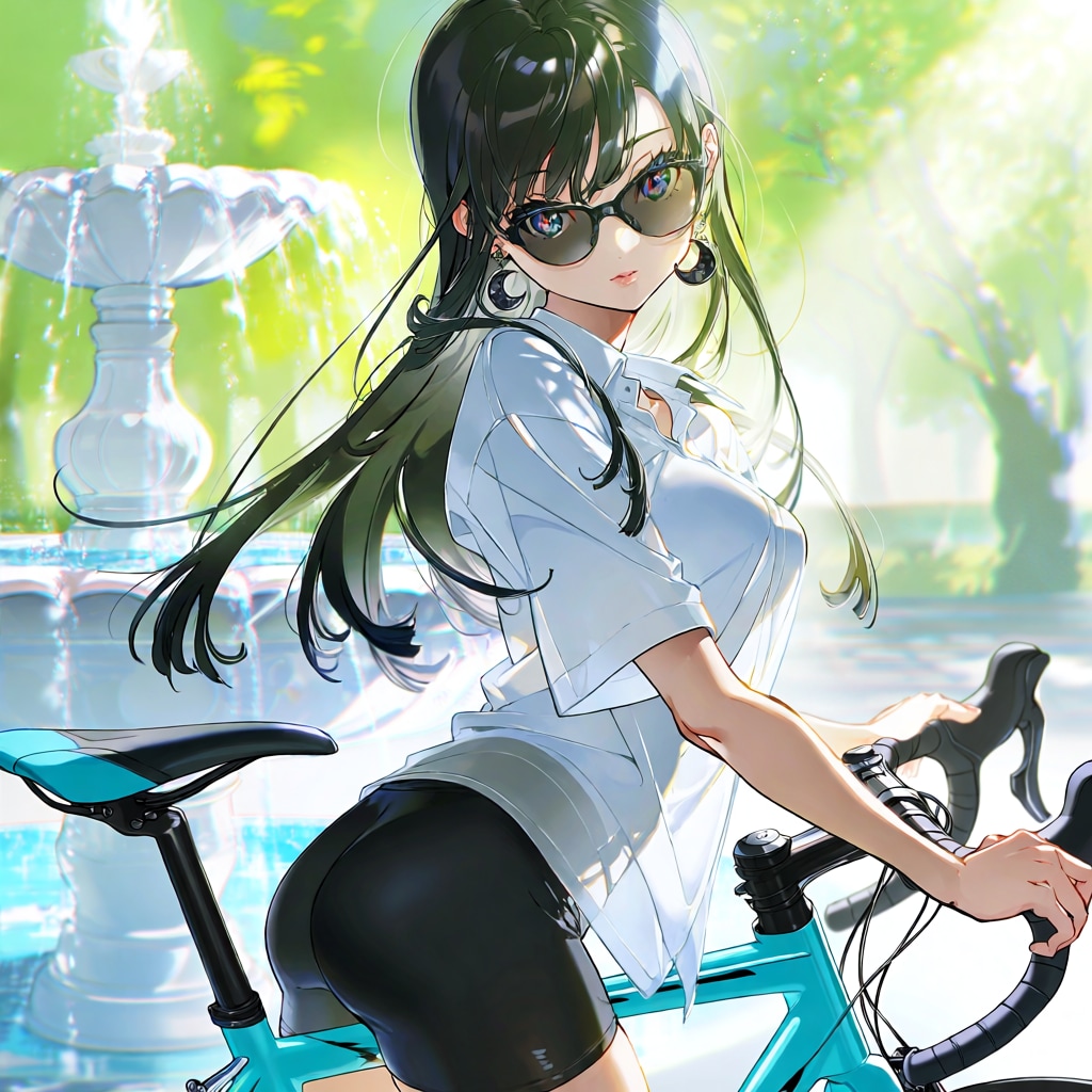 サングラスとロードバイク
