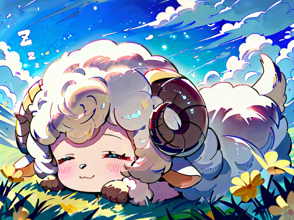 sleeping sheep