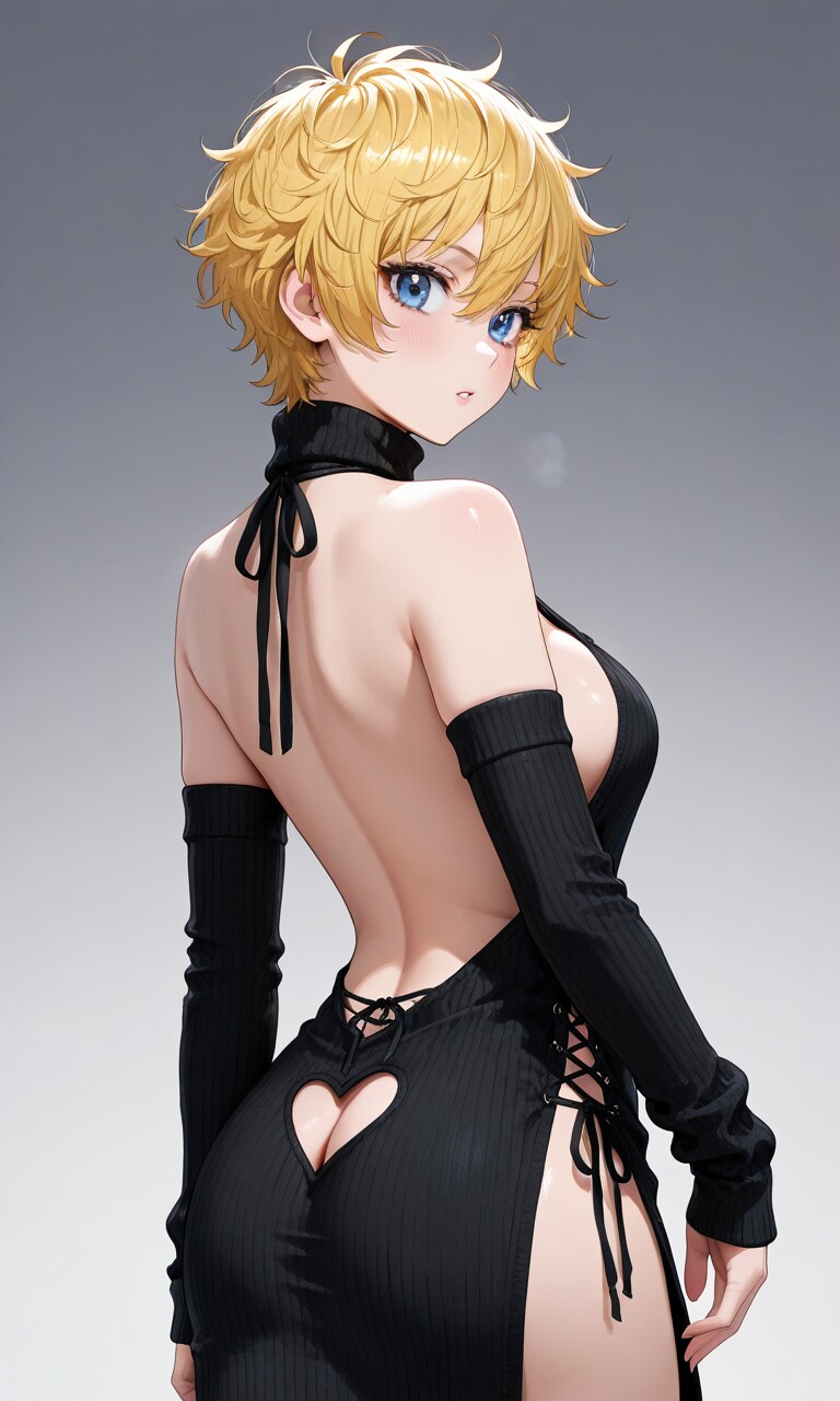 黒ドレスみち♀