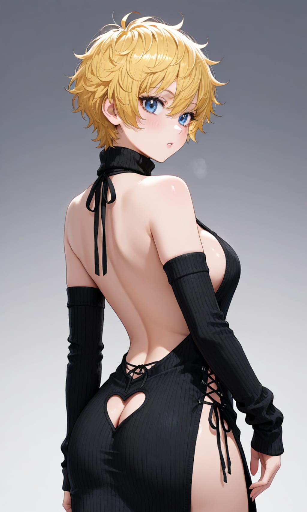 黒ドレスみち♀