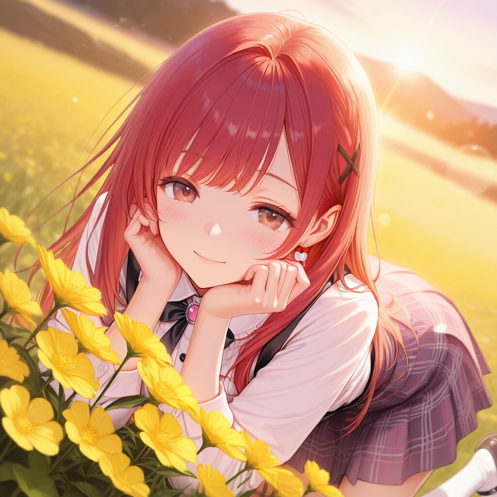 Goldenrod flower Girl | の人気AIイラスト・グラビア