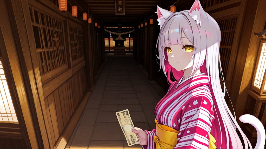 明けましておめでとうー寝る前に初詣いこ！