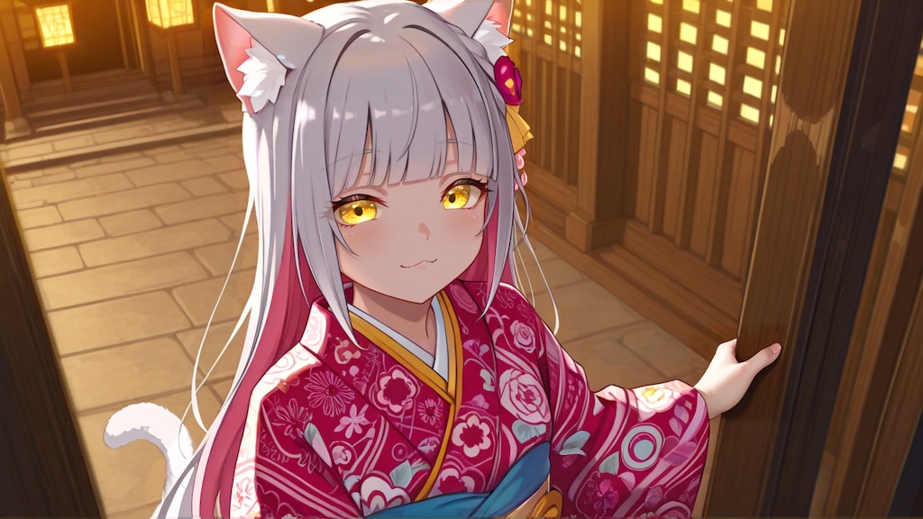 明けましておめでとうー寝る前に初詣いこ！