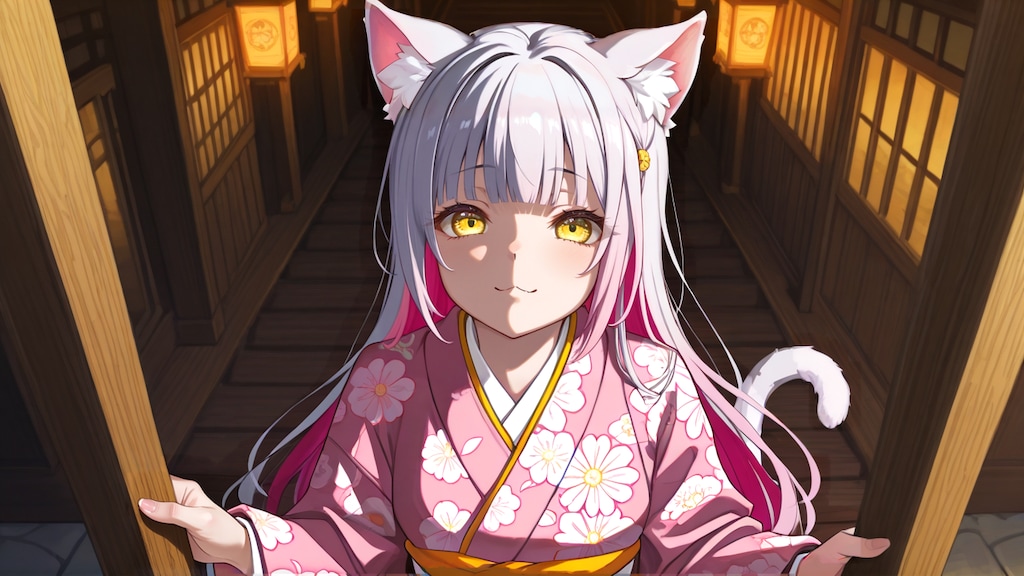 明けましておめでとうー寝る前に初詣いこ！