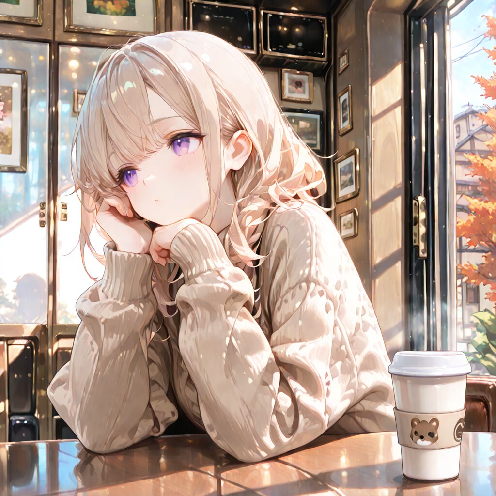 セーターとコーヒー