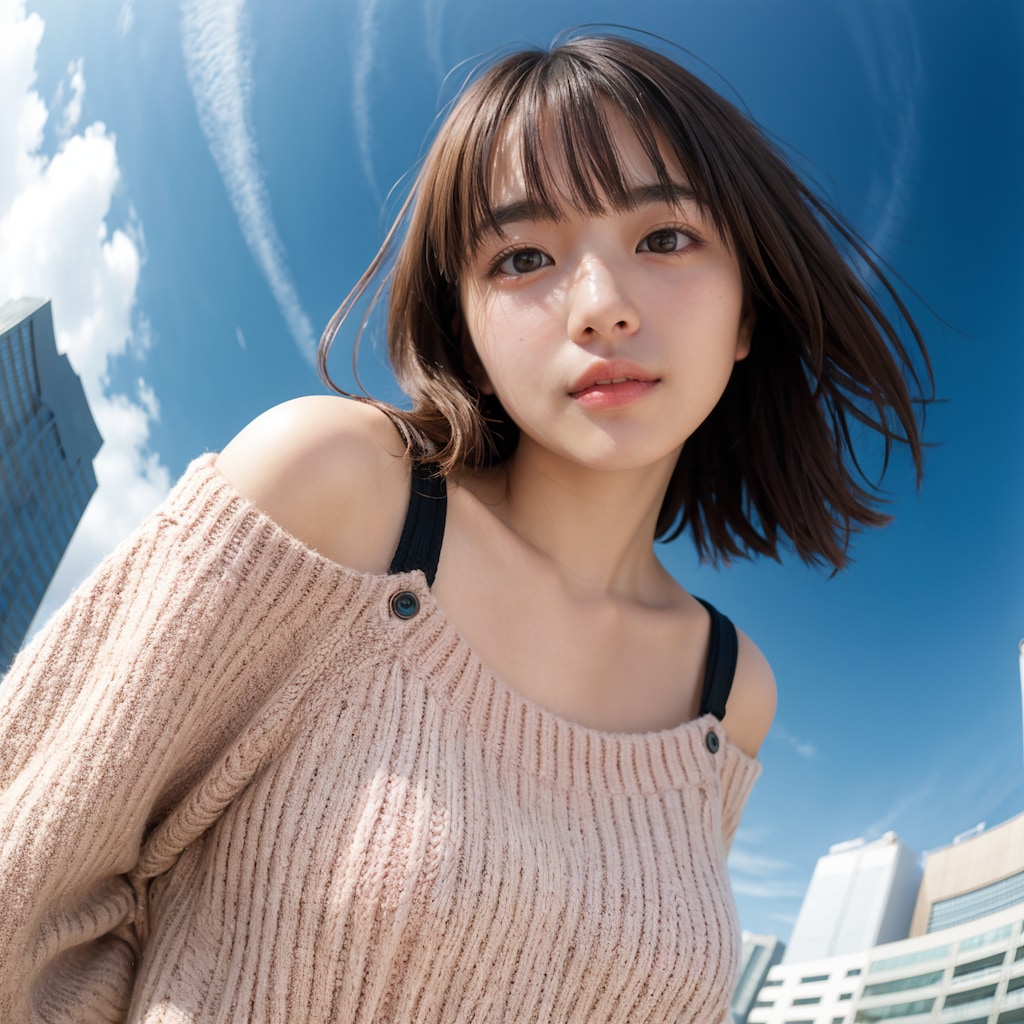魚眼レンズ顔アップ 5/11