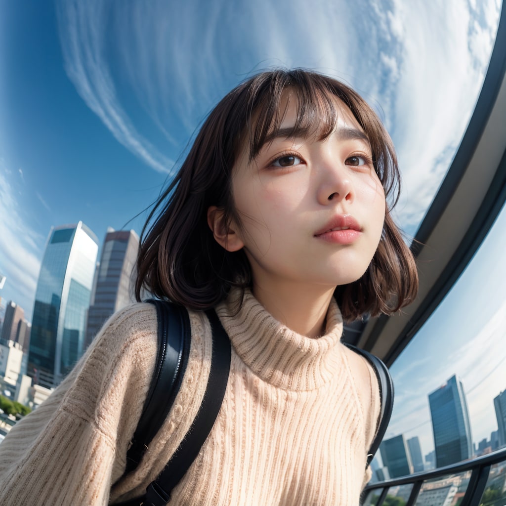 魚眼レンズ顔アップ 5/11
