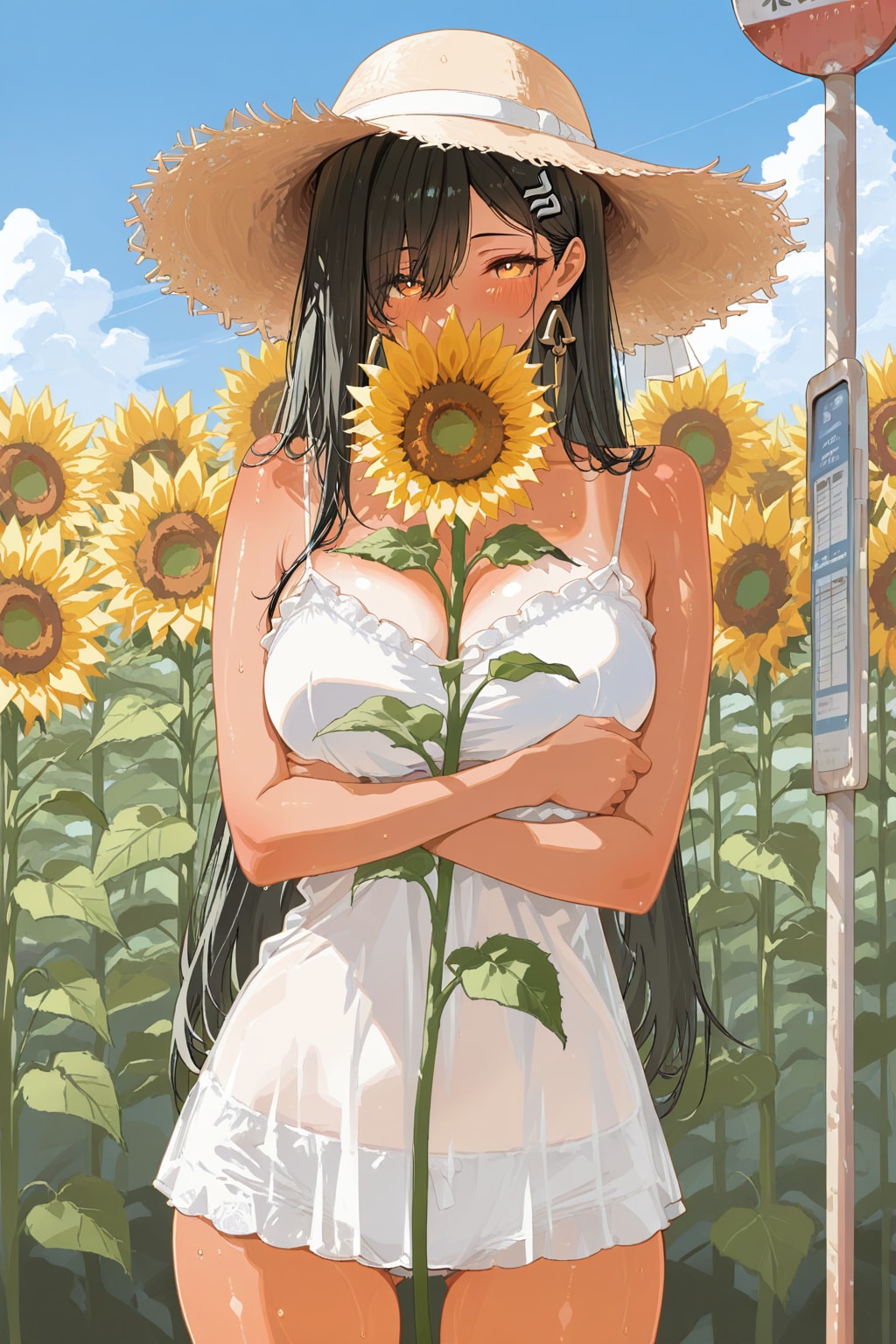向日葵のバス停（APRICOT）