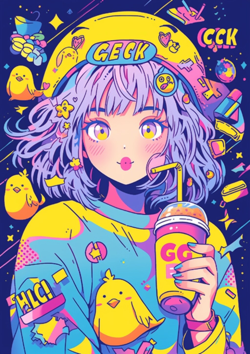 ざます口調の口紅