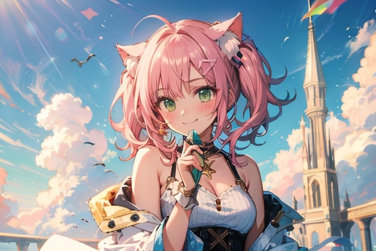 ネコ耳ショートカット少女
