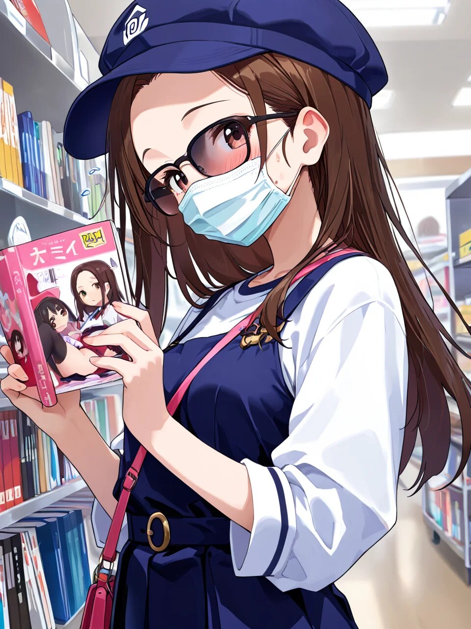成人コーナーに潜入 | の人気AIイラスト・グラビア