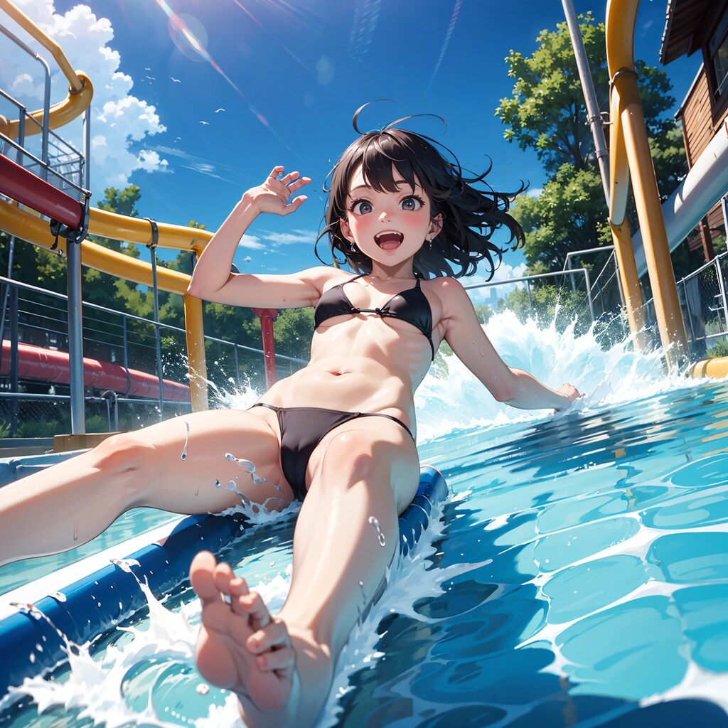 笑顔はじける女の子