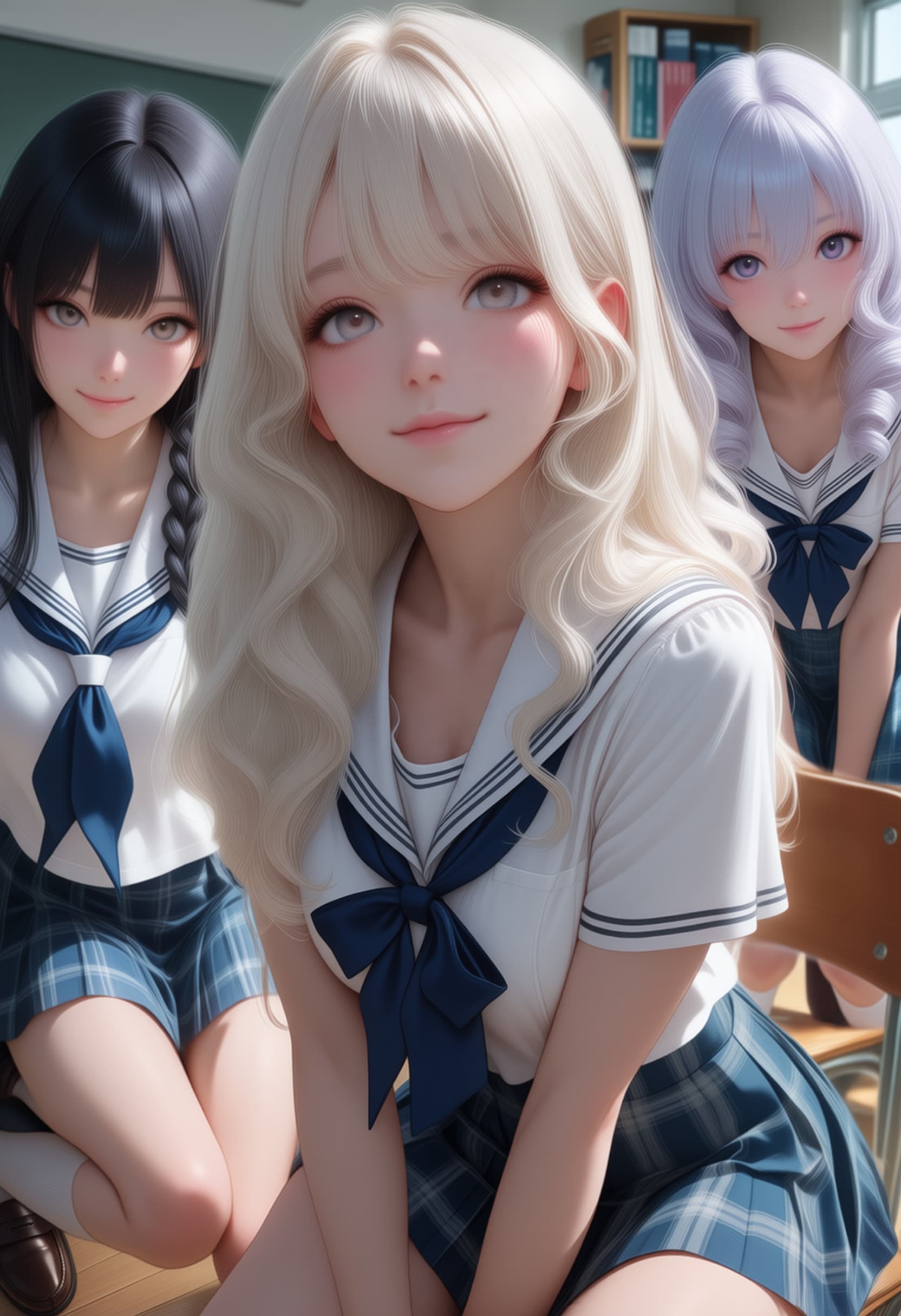 朝と咲と音（仲良し三人組）